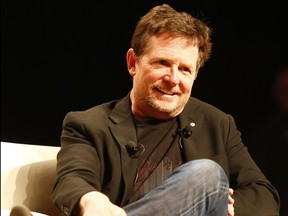 Michael J. Fox joins the cast of Back to the Future for a panel at the 2019 Calgary Comics and Entertainment Expo, April 26, 2019.