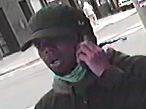 Investigators need help identifying a man who is suspected of of being involved in a shooting in Moss Park on April 27, 2022.