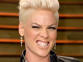 Musician Pink attends the 2014 Vanity Fair Oscar Party hosted by Graydon Carter on March 2, 2014 in West Hollywood, Calif.