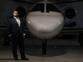 Chris Nowrouzi, CEO and Co-Owner of FlyGTA, is photographed at Buttonville Airport in Markham, Ont., Saturday June 25, 2022.