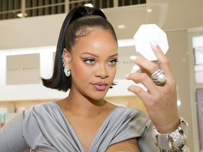 Rihanna shook up makeup in the US with Fenty Beauty five years ago. Now she's going after Africa. Above, the singer is in Los Angeles in March for the brand's launch in Ulta stores.