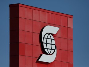 The Bank of Nova Scotia (Scotiabank) logo is seen outside of a branch in Ottawa, Ontario, Canada, February 14, 2019.