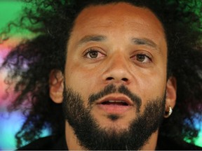 Real Madrid hold farewell ceremony for Marcelo - Estadio Alfredo Di Stefano, Madrid, Spain - June 13, 2022
Marcelo during a press conference.