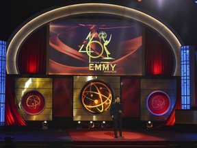 Host Mario Lopez appears on stage at the 46th annual Daytime Emmy Awards in Pasadena, Calif., on May 5, 2019. The stars and creators of daytime television are gathering in person to hand out trophies live at the Daytime Emmys on Friday.