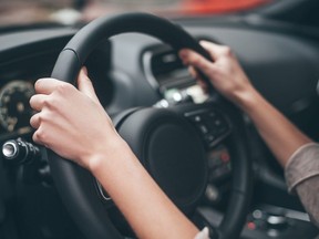 The woman feels the need to drive, no matter whose vehicle it is.