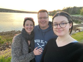Nova Scotia offers the right pace of life for Deborah Blucher and James Bunting and their daughter, McKenna, SUPPLIED