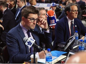 Toronto Maple Leafs General manager Kyle Dubas attends the 2022 NHL Draft at the Bell Centre on July 08, 2022 in Montreal, Quebec.