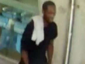 An image released by Toronto Police of a man sought in the assault of an 85-year-old woman at TTC's Kipling Station on Thursday, July 7, 2022.