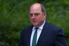 Britain’s Defence Secretary Ben Wallace arrives at 10 Downing Street, in central London on July 6, 2022. (Photo by DANIEL LEAL/AFP via Getty Images)