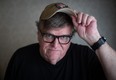 Documentary filmmaker and author Michael Moore poses for a photograph after an interview at the Vancouver International Film Festival on Oct. 4, 2019.