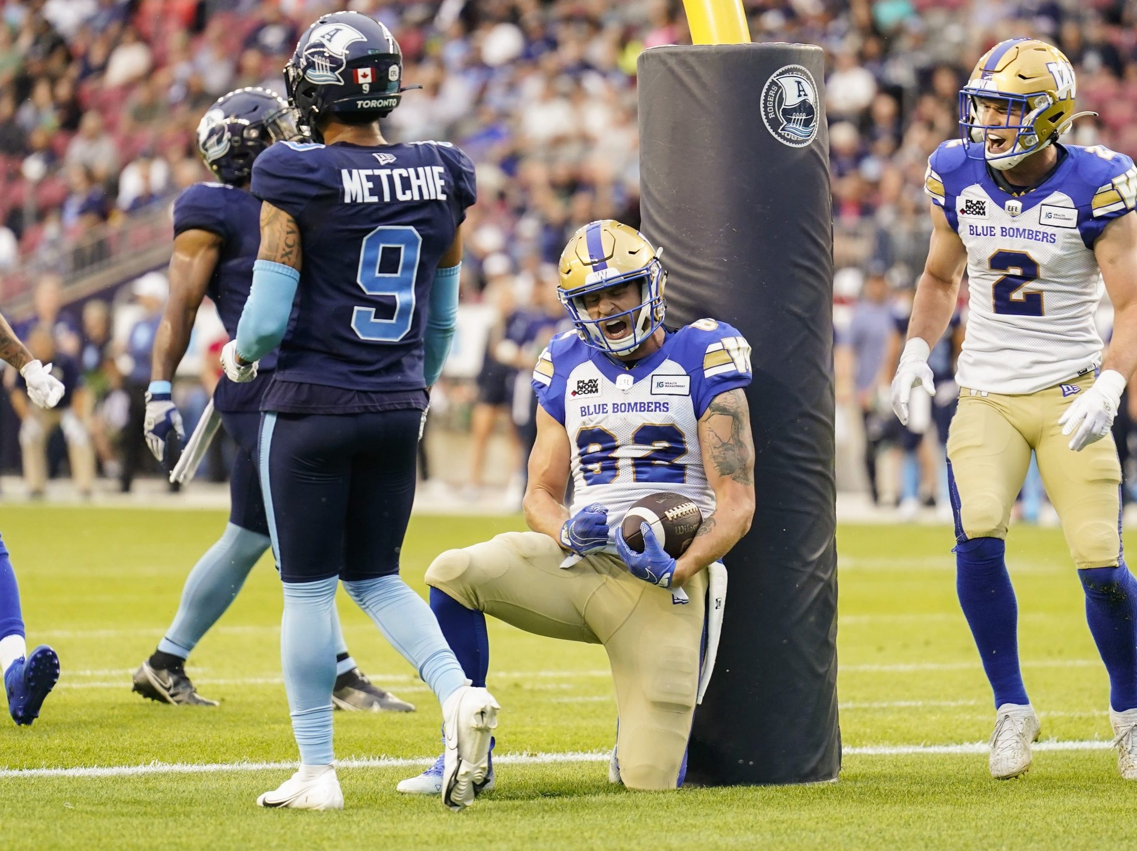 Argos blow it on a missed convert as Blue Bombers escape BMO Field with one-point win