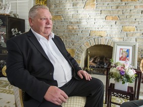 Ontario Premier Doug Ford does an interview with the Toronto Sun at the house of his late mother, Diane Ford, in Toronto's Etobicoke neighbourhood on January 8, 2020.