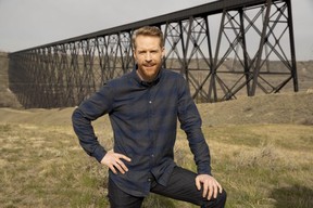 Jon Montgomery seen in Lethbridge, Alta., during a pit stop of the Amazing Race Canada.
