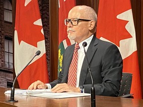 Ontario Chief Medical Officer of Health Dr. Kieran Moore speaks to media on Wednesday, July 13, 2022.