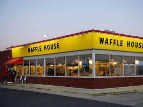 Police have arrested three suspects after a family of six ate at a Waffle House in Shelby, N.C. — and then allegedly robbed the place at gunpoint.