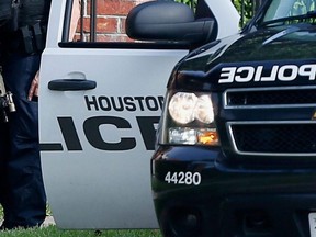 A Houston police vehicle.