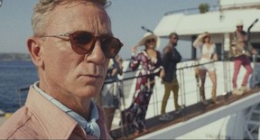 Daniel Craig returns as detective Benoit Blanc in Rian Johnson’s anticipated Knives Out sequel, Glass Onion: A Knives Out Mystery.