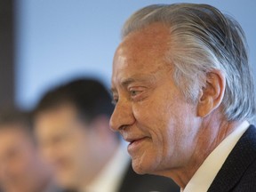 Paul Godfrey at Postmedia's Annual General Meeting at their Bloor Street East headquarters on Wednesday February 12, 2020. Stan Behal/Postmedia Network