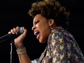 Singer Macy Gray performs during the Le Vian 2019 Red Carpet Revue at the Mandalay Bay Convention Center in Las Vegas, June 3, 2018.