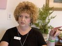 Megan Hess, owner of Donor Services, is pictured during an interview in Montrose, Colorado, May 23, 2016 in this still image from video.