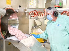 Pfizer's COVID-19 pill Paxlovid is manufactured in Freiburg, Germany, in this undated image obtained by Reuters on November 16, 2021.