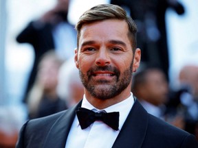 Ricky Martin poses at the 75th Cannes Film Festival screening of the film "Elvis" in Cannes, France, May 25, 2022.