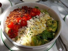 The Cobb salad (bacon, tomatoes, chicken, eggs and avocado) at Sadelle’s Cafe in Las Vegas.