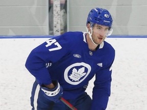 Toronto Maple Leafs forward Pierre Engvall.