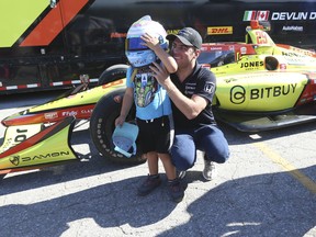 Devlin DeFrancesco, 22, from Toronto, will be racing at the Honda Indy Toronto race this weekend for the Andretti Steinbrenner Autosport team. DeFrancesco was at Sunnybrook hospital on Thursday, July 14, 2022, giving back to where he was born as a premature baby, weighing less than a pound. He helped launch the 