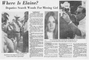 The hunt for Elaine. TAMPA TRIBUNE