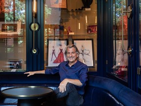 Set (and hotel) designer David Rockwell in the Blue Room of the Civilian Hotel in New York.