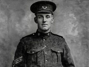 Company Sgt.-Maj. David George Parfitt is shown in a handout photo. Parfitt, a Canadian soldier killed in battle during the First World War has been identified, more than a century later.