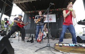 The East York Blues Allstars perform on the main stage during the 65th annual East York Canada Day parade and day-long party at Stan Wadlow park on Friday, July 1, 2022.