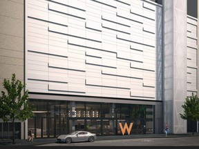 The exterior of the new W Toronto.