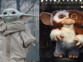 Baby Yoda and Gizmo from "Gremlins."