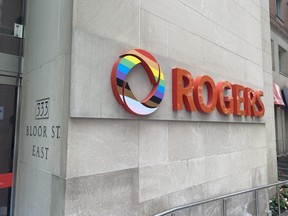 Rogers headquarters at 333 Bloor St. E., in Toronto, Ont., on Friday, July 8, 2022.