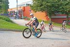 Ontario Provincial Police commissioner Thomas Carrique takes off from North Bay Police Service headquarters last August for the Wounded Warriors Canada National Ride for Mental Health.