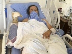 Joti Singh Mann im Krankenhaus. FAMILIENHANDBUCH