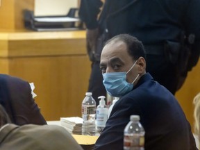 Yaser Said, 65, looks behind him during his first day on trial at the Frank Crowley Courts Building in Dallas, on Tuesday, Aug. 2, 2022.