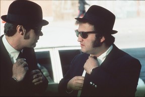 The Blues Brothers: Dan Aykroyd (Elwood), left, and the late John Belushi (Jake).