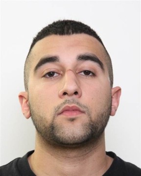 An Edmonton police handout photo of Arman Dhillon, then 21, when he was wanted on a Canada-wide warrant for murder in 2016.