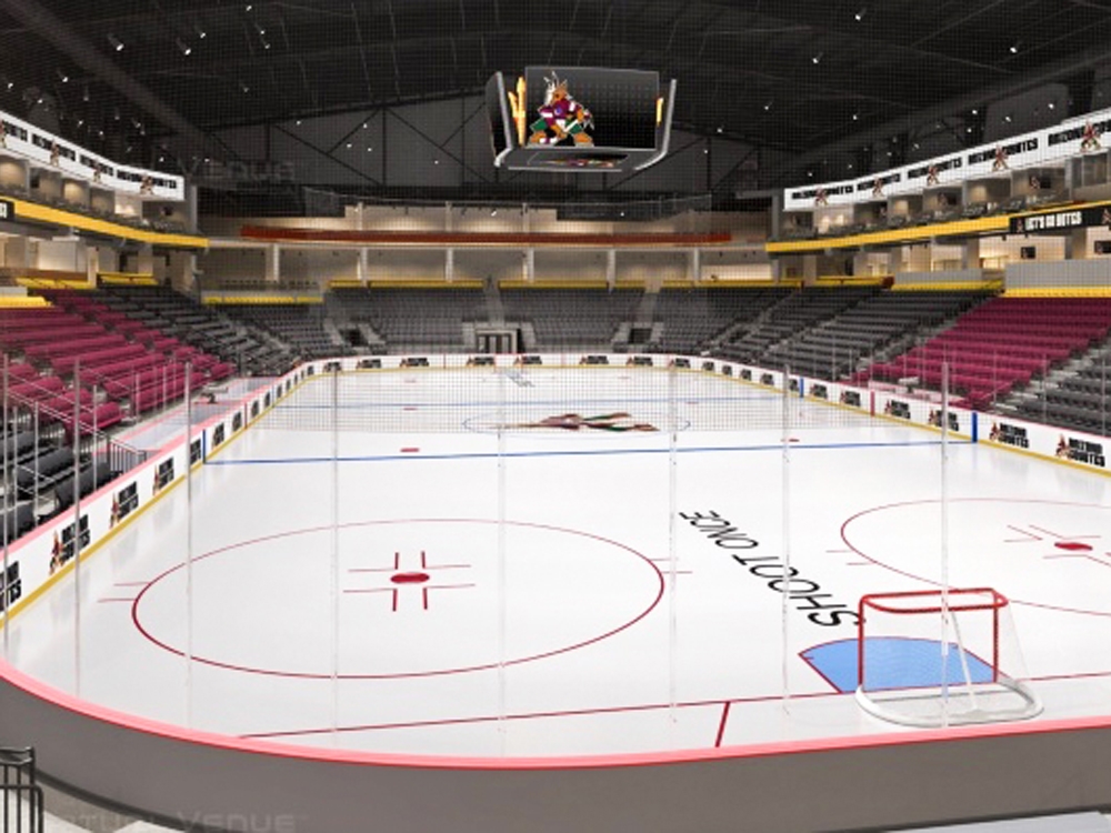 How Mullett Arena turned into an NHL arena for the Arizona Coyotes
