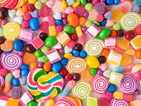 Colourful sweets.