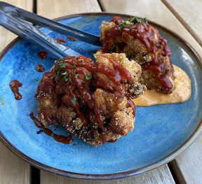 Nosh on Crispy Fried Cauliflower at Farm and Fire restaurant in Banff. CYNTHIA MCLEOD/TORONTO SUN