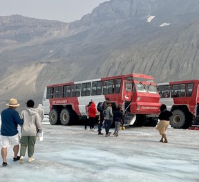 Ice Explorers bring you to ice that’s 10,000 years old at the Athabasca Glacier. CYNTHIA MCLEOD/TORONTO