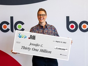 Jennifer Cole won $31 million playing Lotto Max at PlayNow.com in the July 8, 2022, draw.