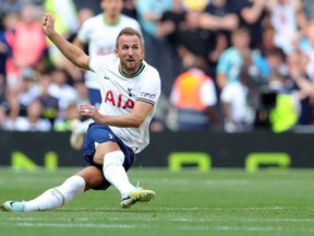 Harry Kane and Tottenham take on London rivals Chelsea on Sunday. Getty Images