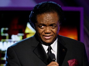 Segment host Lamont Dozier speaks at the 51st annual Grammy Awards in Los Angeles, Feb. 8, 2009.