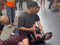 MMA fighter Ro Malabanan is filmed taking down an assault suspect in New York City.