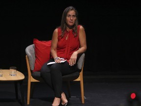 Toronto mayoral candidate Sarah Climenhaga at the Toronto Mayoral Arts Debate 2018 at the TIFF Bell Lightbox on Monday, Sept. 24, 2018.